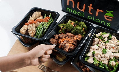 A spread of Nutré meals on a table
